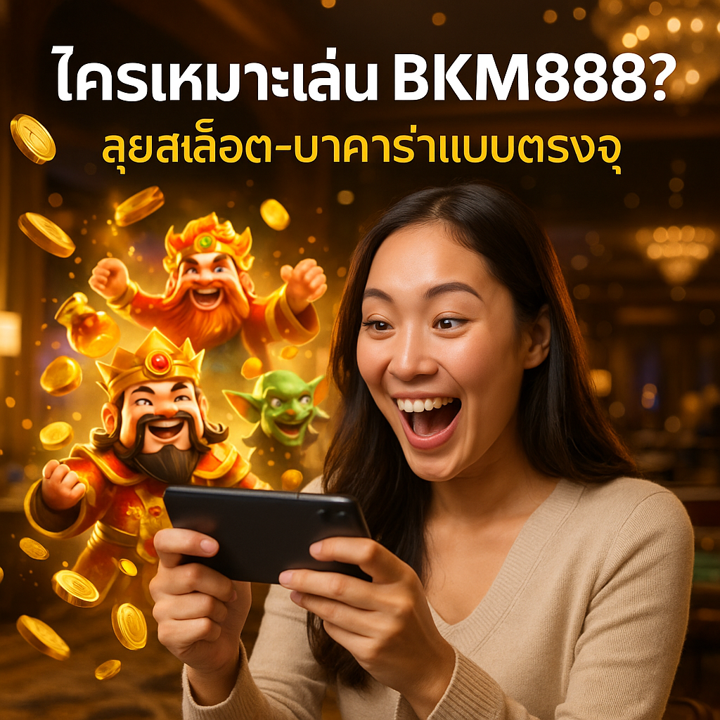 ใครเหมาะเล่น BKM888? ลุยสล็อต-บาคาร่าแบบตรงจุด