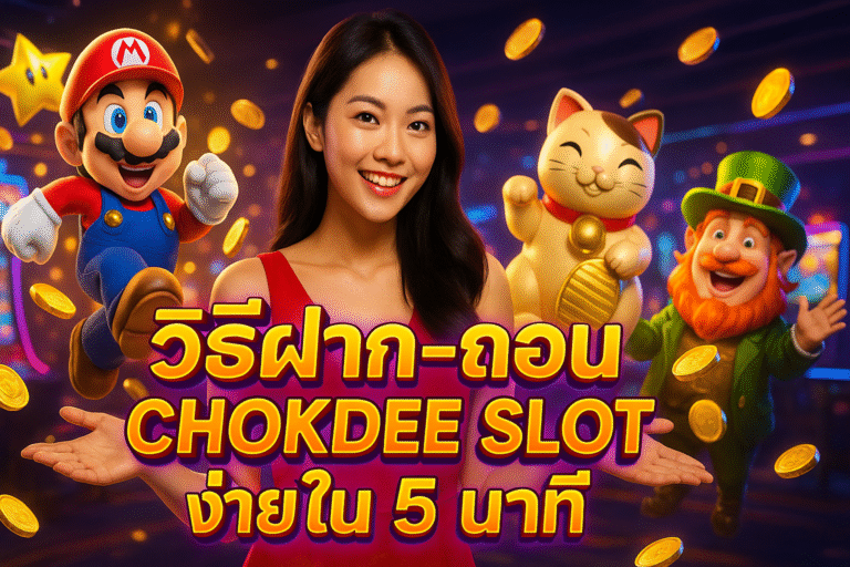 วิธีฝาก–ถอน CHOKDEE SLOT ง่ายใน 5 นาที